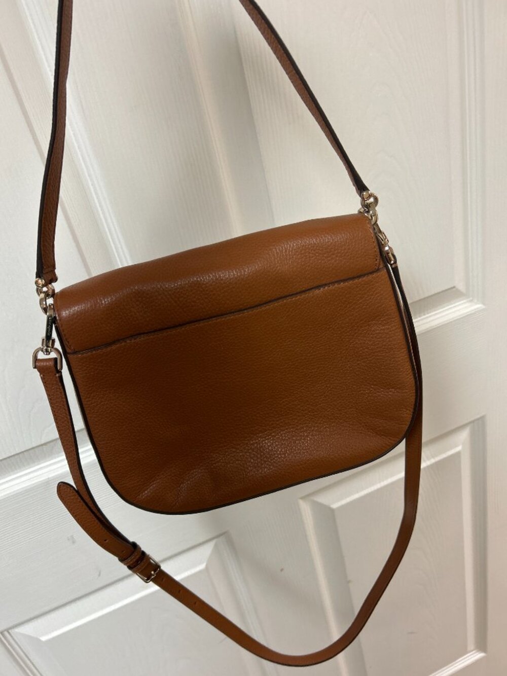 EUC Kate Spade Brown Crossbody Handbag with zippered flap - Picture 5 of 5